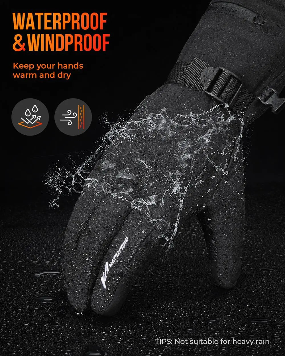 Mosrugs | Thermal Heated Gloves | Waterproof Rechargeable Winter Gloves