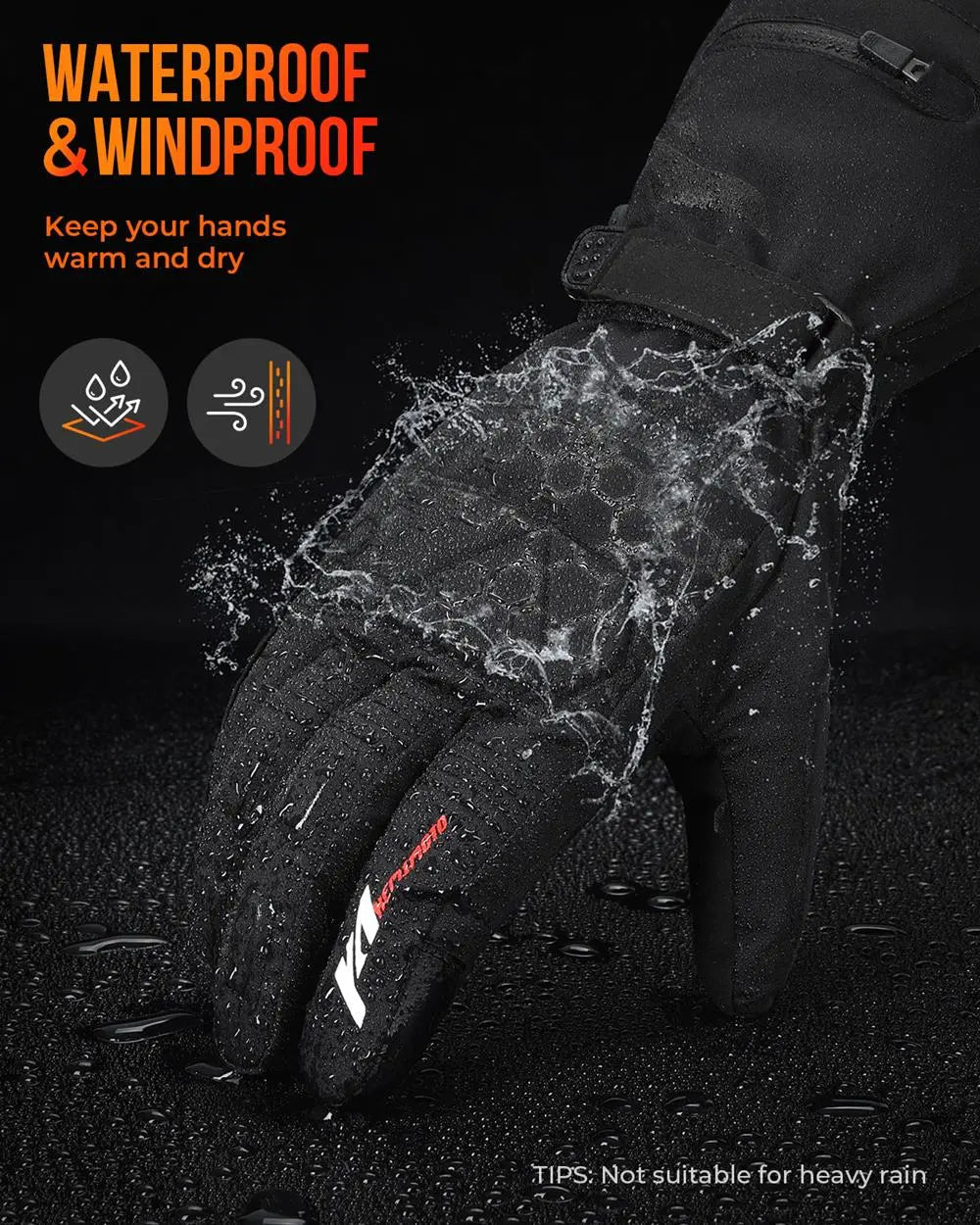 Mosrugs | Thermal Heated Gloves | Waterproof Rechargeable Winter Gloves