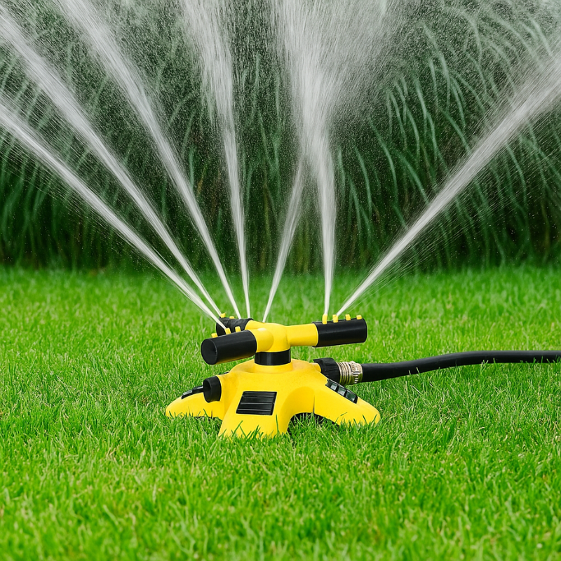 Mosrugs | 360° Rotating Lawn Sprinkler | Stable, Multi-Angle Nozzles for Even Coverage in Large Gardens
