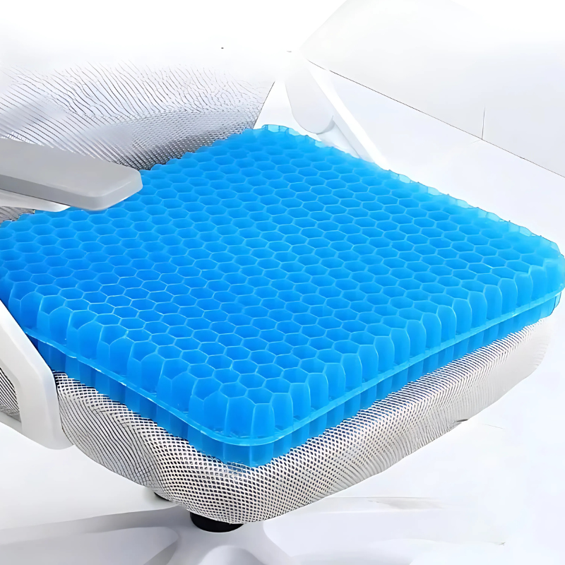Mosrugs | Cooling Gel Seat Cushion | Breathable, Flexible & Pain Relief for Office Chairs, Cars, and Home Use