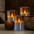 Mosrugs | LED Ambient Candle Lights | Realistic Flame Aura, Customizable Brightness & Timer Settings for Home Decor and Events