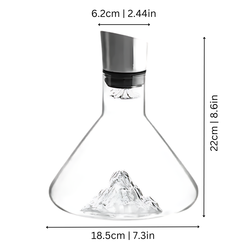 Mosrugs | Premium Wine Decanter | Lead-Free Crystal with Quick Aeration & Filtration for Enhanced Flavor Experience