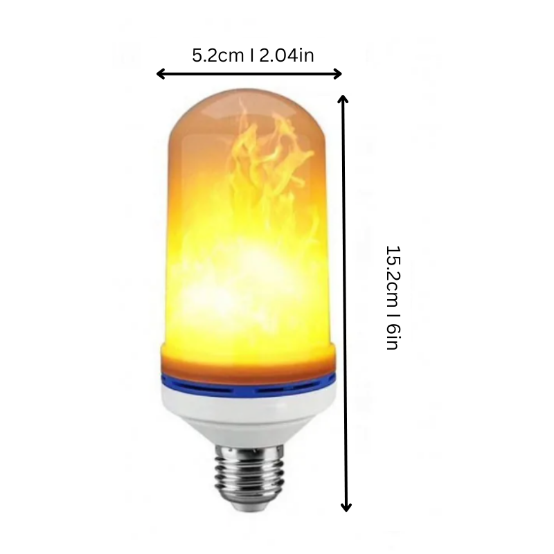 Mosrugs | Flickering Flame LED Bulb | Energy-Efficient, Safe & Ideal for Cozy Home Ambiance