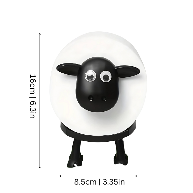 Mosrugs | Sheep Toilet Paper Holder | Charming, Space-Saving Design for Bathroom Organization & Fun Décor