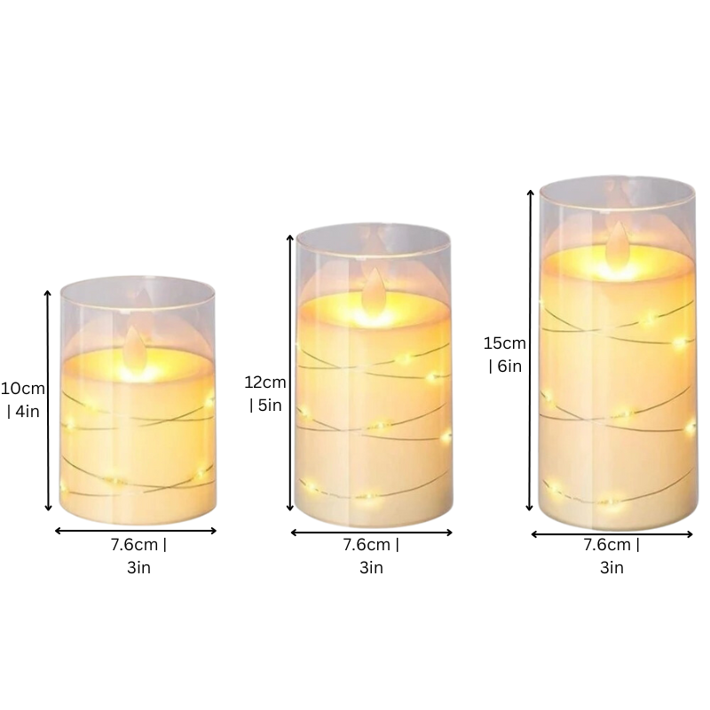 Mosrugs | LED Ambient Candle Lights | Realistic Flame Aura, Customizable Brightness & Timer Settings for Home Decor and Events
