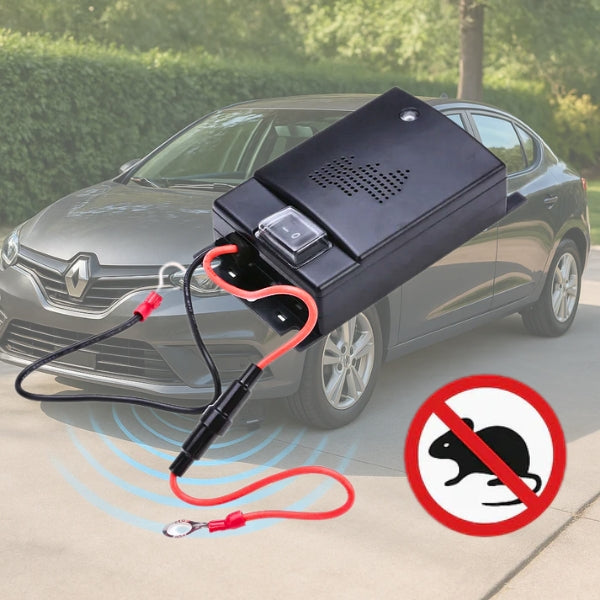 Mosrugs | Ultrasonic Car Mice Repeller | Portable. Self-Powered & Effective for Vehicle Protection Against Rodents