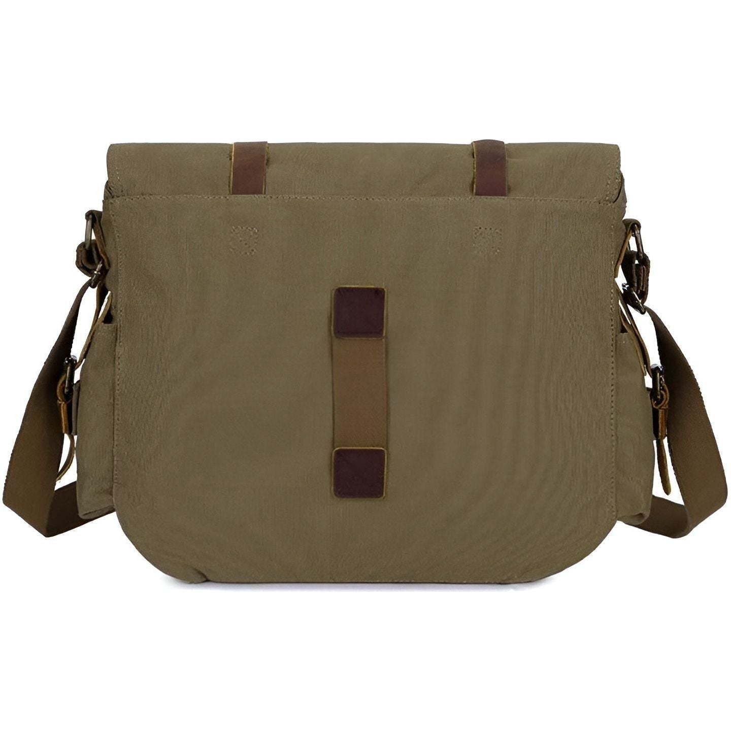 Mosrugs | Michael Bag – Vintage Canvas Messenger Bag for Men with Leather Accents
