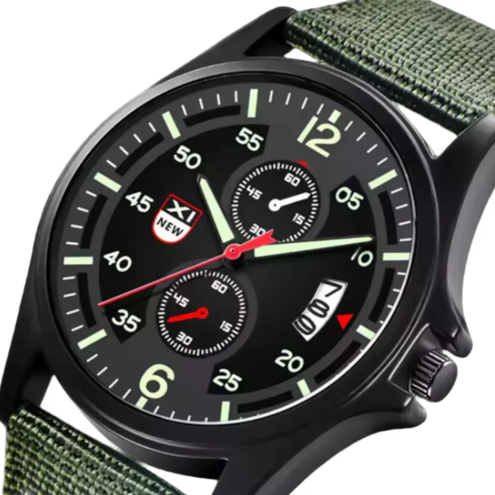 Mosrugs | Military Quartz Watch – Lightweight Tactical Nylon Strap Watch for Men