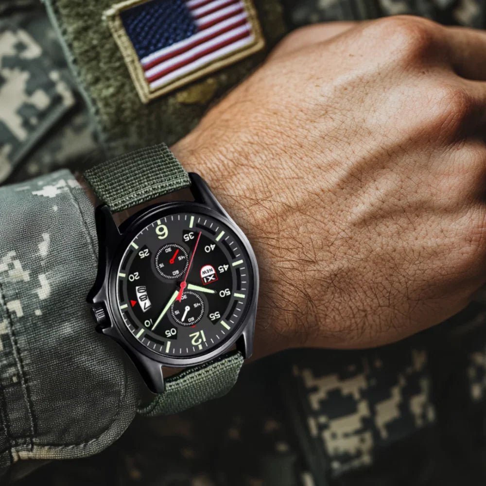 Mosrugs | Military Quartz Watch – Lightweight Tactical Nylon Strap Watch for Men