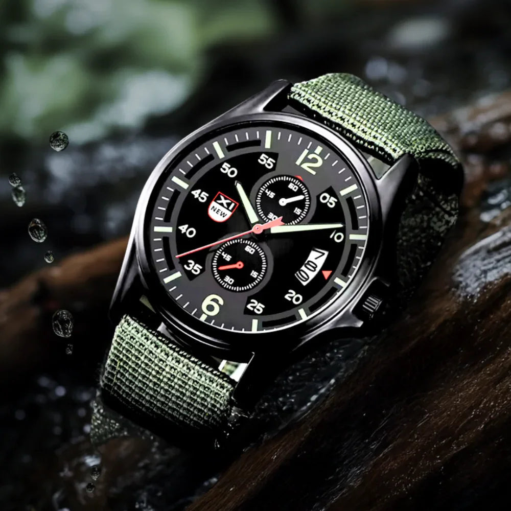 Mosrugs | Military Quartz Watch – Lightweight Tactical Nylon Strap Watch for Men
