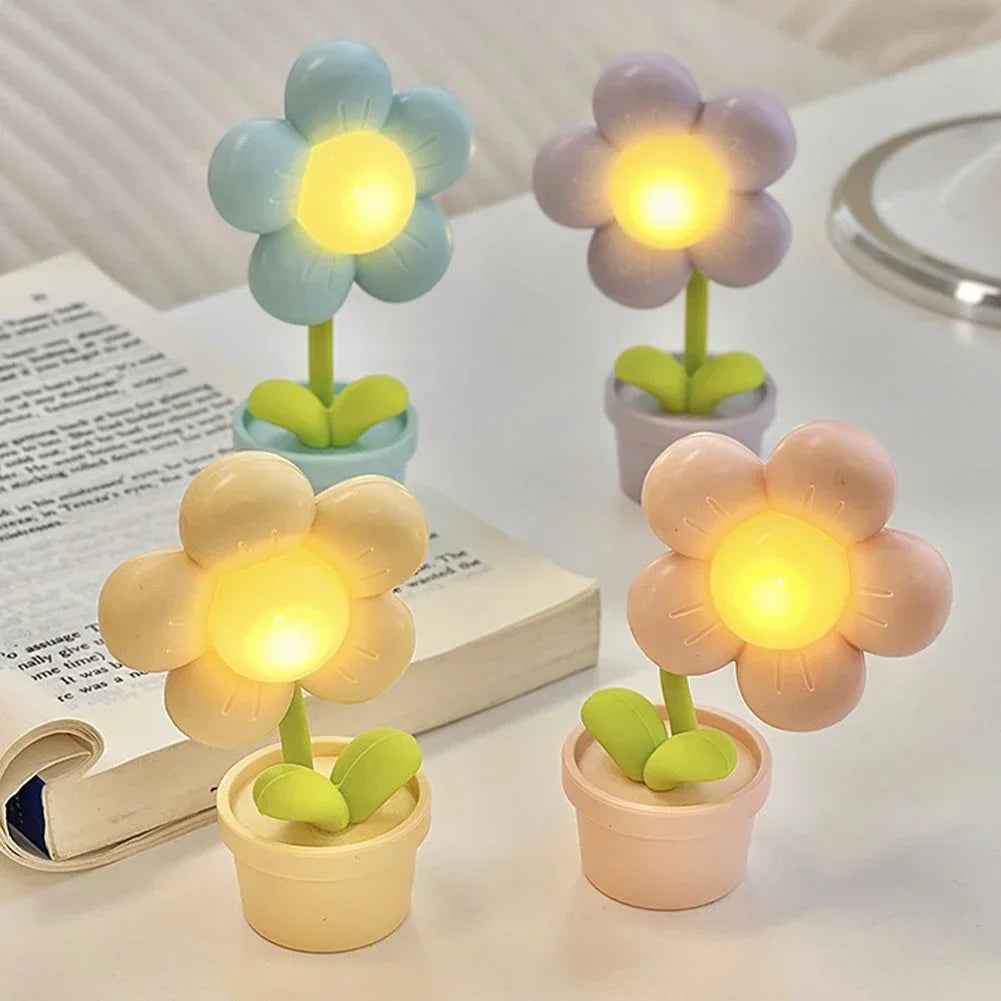 Mosrugs | BloomAura – Elegant Petite Flower Table Lamp for Soft Lighting