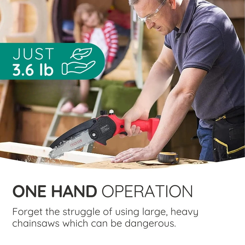Mosrugs | Mini Upgraded Cordless Chainsaw