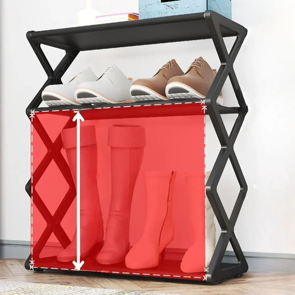 Mosrugs | Minimalist 4-Tier Shoe Rack – Compact, Modern & Eco-Friendly Shoe Storage Shelf