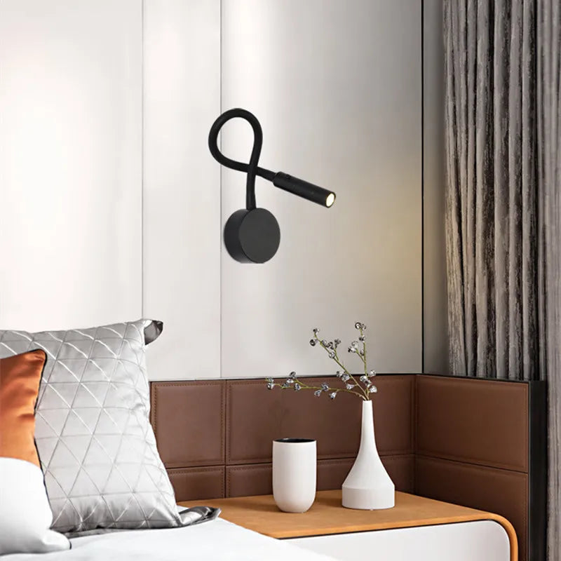 Mosrugs | SleekGlow – Minimalist LED Reading Wall Lamp with Adjustable Arm