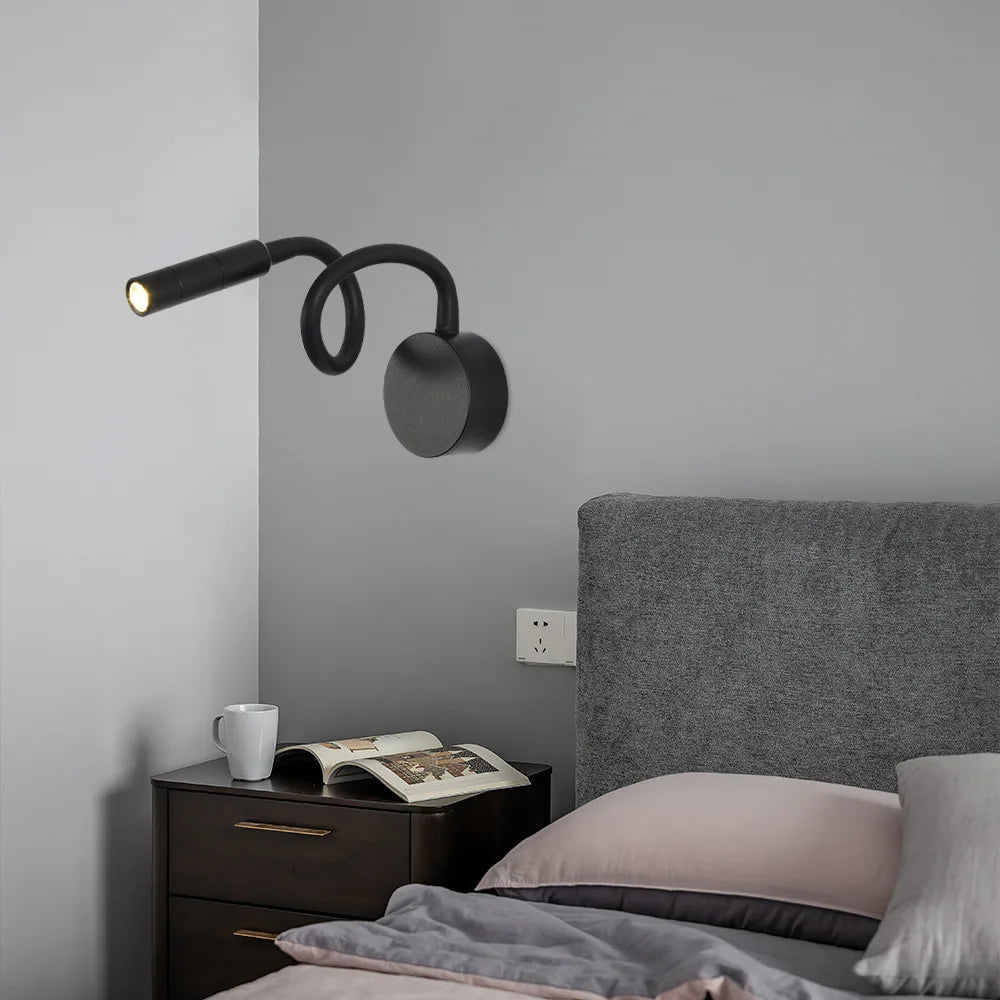 Mosrugs | SleekGlow – Minimalist LED Reading Wall Lamp with Adjustable Arm