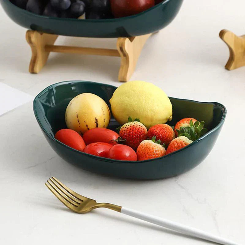 Mosrugs | BambuNest – Modern Bamboo Fruit Basket with Removable Trays & Multi-Tier Design