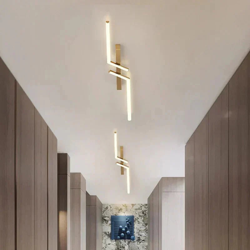 Mosrugs | Modern Flush-Mounted LED Line Ceiling Light – Minimalist & Energy Efficient
