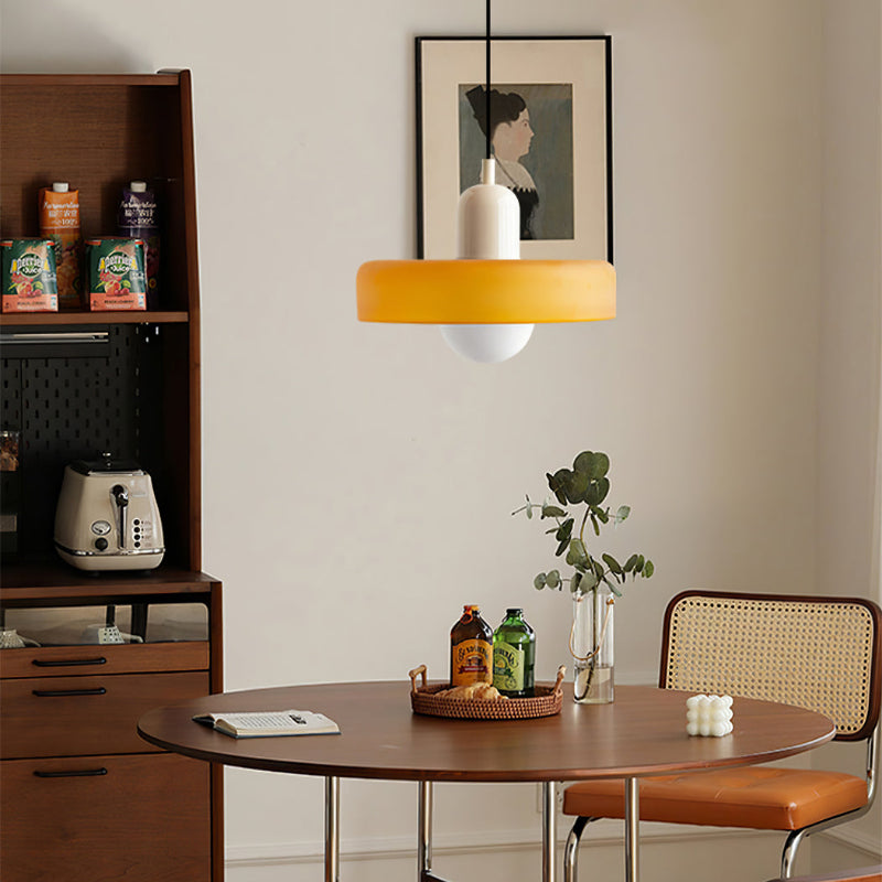 Mosrugs | Coloured Glass Pendant Light – Elegant Bauhaus-Style Hanging Lamp for Living Room & Dining Area