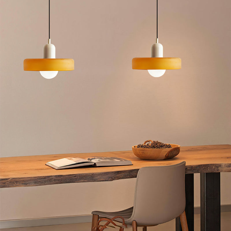 Mosrugs | Coloured Glass Pendant Light – Elegant Bauhaus-Style Hanging Lamp for Living Room & Dining Area