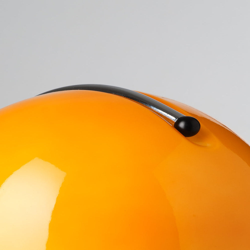 Mosrugs | Mid-Century Modern Desk Lamp – Retro Orange Dome Design with USB Power