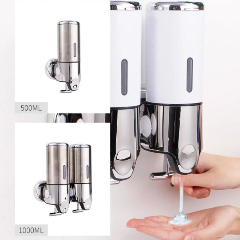 Mosrugs | Modern Wall-Mounted Soap Dispenser – Stylish Bathroom Accessory for Liquid Soap, Lotion or Sanitiser