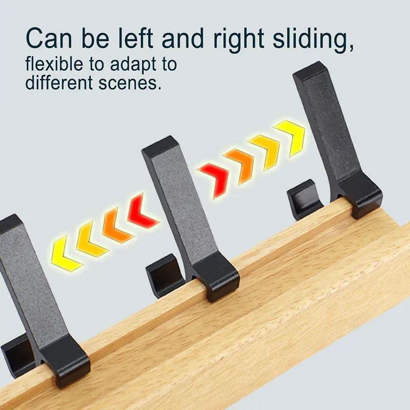 Mosrugs | Wall-Mounted Coat Rack with Swivel Hooks – Scandinavian Wooden & Metal Design