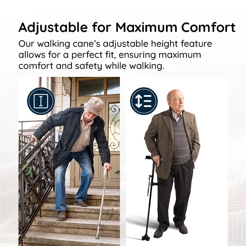 1Mosrugs | Multi-Functional Foldable LED Walking Cane