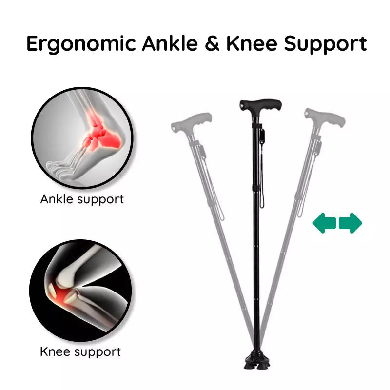 1Mosrugs | Multi-Functional Foldable LED Walking Cane