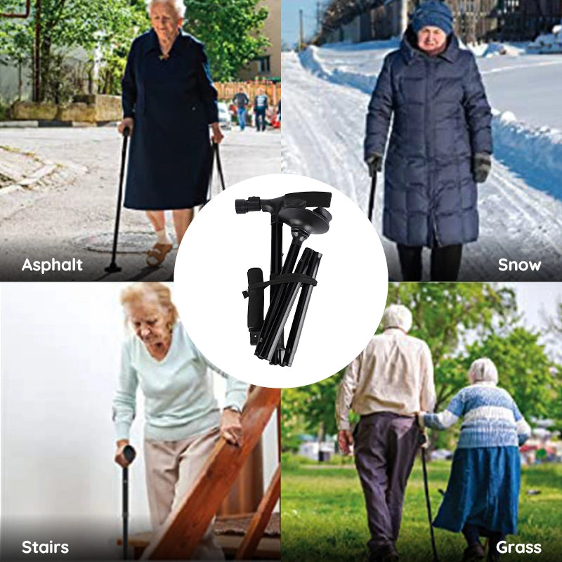 1Mosrugs | Multi-Functional Foldable LED Walking Cane
