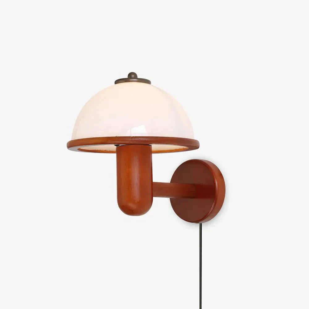 Mosrugs | NordShroom | Wooden Wall Lamp in Scandinavian Mushroom Style