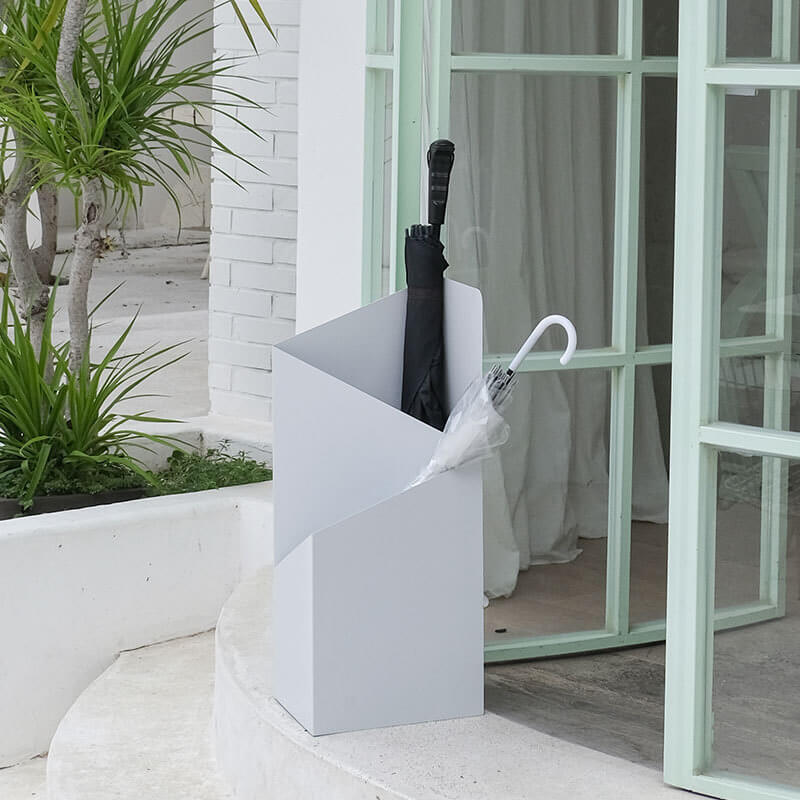Mosrugs | DripFrame Umbrella Stand with Drip Tray – Scandinavian Minimalist Metal Umbrella Holder