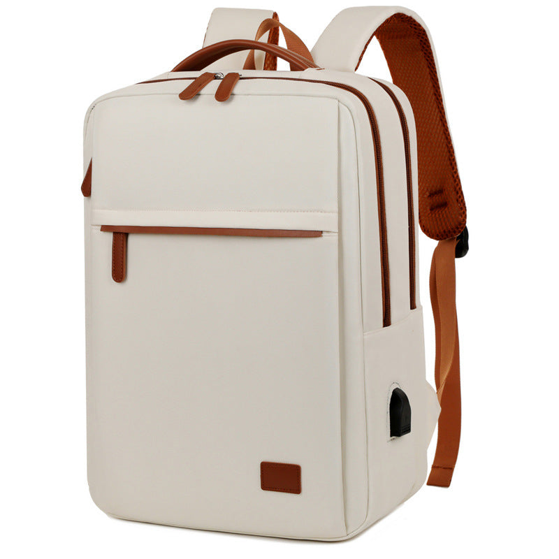 Mosrugs | TechPort Laptop Backpack with USB Charging Port – Water-Resistant Design for 15.6-Inch Laptops
