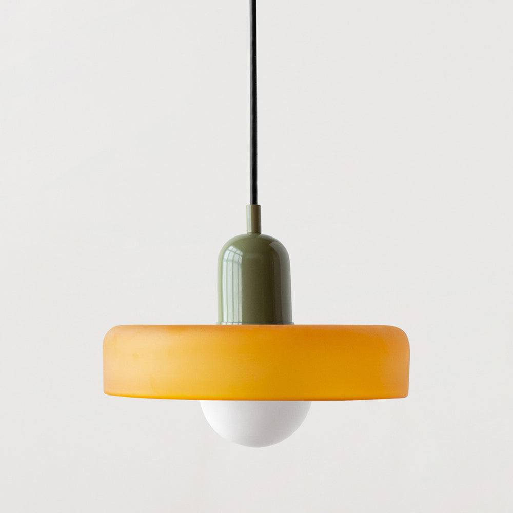 Mosrugs | Coloured Glass Pendant Light – Elegant Bauhaus-Style Hanging Lamp for Living Room & Dining Area