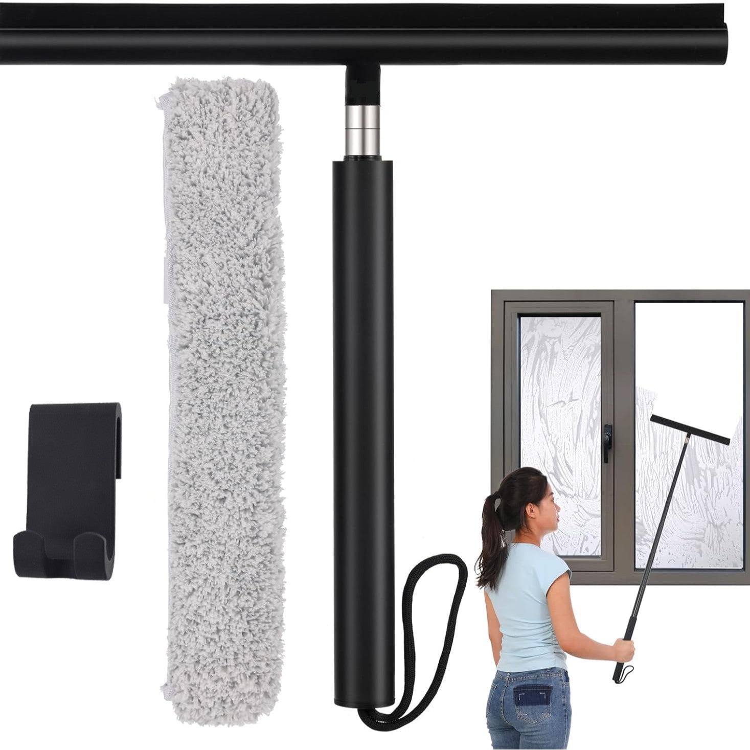 Mosrugs | GlideMaster - Adjustable Squeegee for a Spotless Bathroom