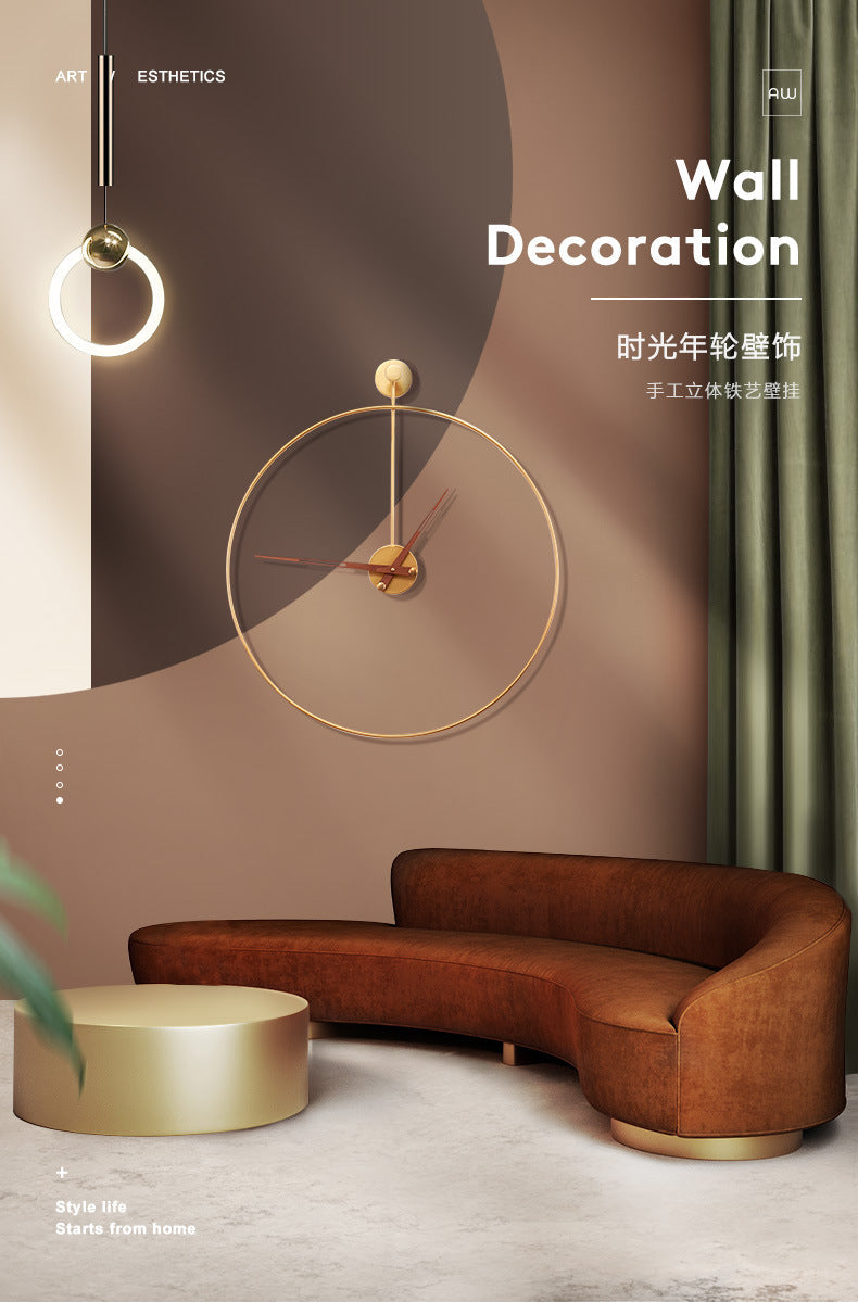 Mosrugs | Minimalist 16-Inch Wall Clock – Modern Silent Sweep Design