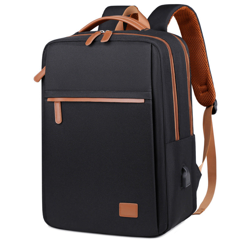 Mosrugs | TechPort Laptop Backpack with USB Charging Port – Water-Resistant Design for 15.6-Inch Laptops