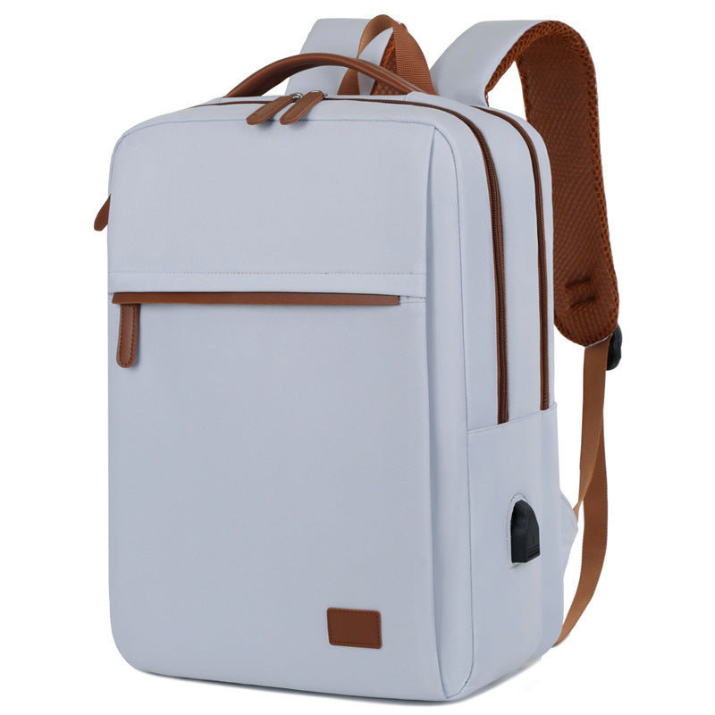 Mosrugs | TechPort Laptop Backpack with USB Charging Port – Water-Resistant Design for 15.6-Inch Laptops