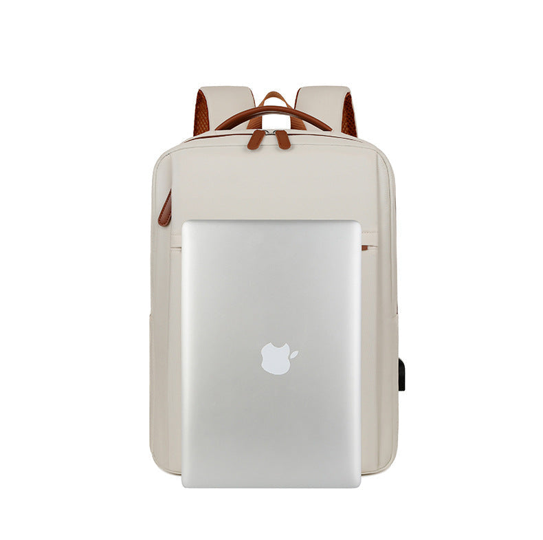 Mosrugs | TechPort Laptop Backpack with USB Charging Port – Water-Resistant Design for 15.6-Inch Laptops
