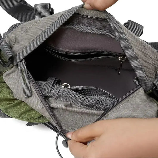 Mosrugs | Waterproof Hiking Waist Bag – 5L Bum Bag with Zippered Pockets for Walking & Outdoor Adventures