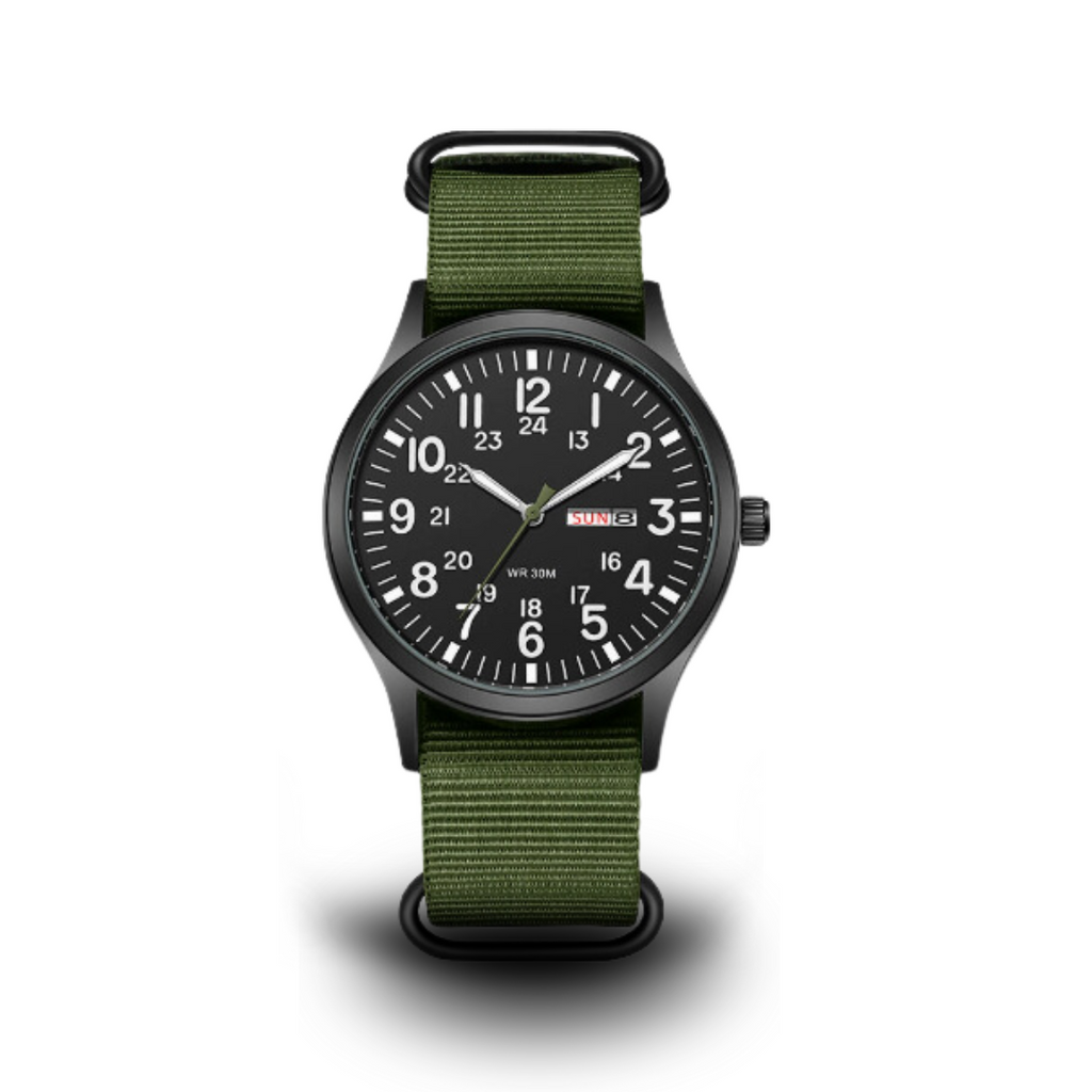 Mosrugs | Men’s Rugged Outdoor Watch – Waterproof Military-Style Stainless Steel Timepiece