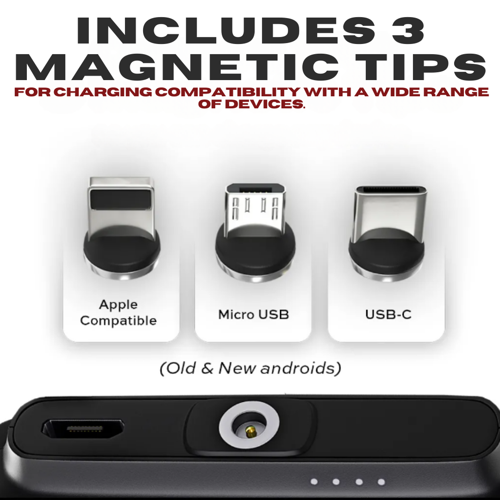 Mosrugs | Universal Magnetic Mini Power Bank – Stay Charged Anywhere!
