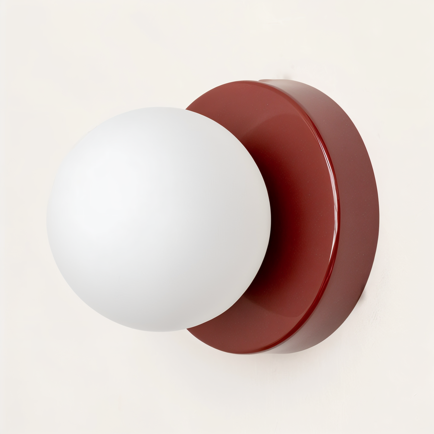 Mosrugs | PearlPop Wall Light – White Glass Orb LED Wall Sconce for Modern Interiors