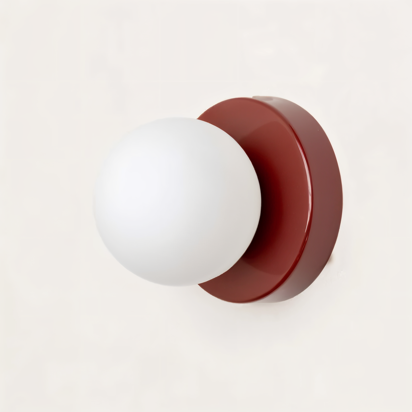 Mosrugs | PearlPop Wall Light – White Glass Orb LED Wall Sconce for Modern Interiors