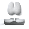Mosrugs | Orthopedic Seat Cushion Set | Pain Relief for Tailbone & Lumbar Support for Office, Car & Home Use