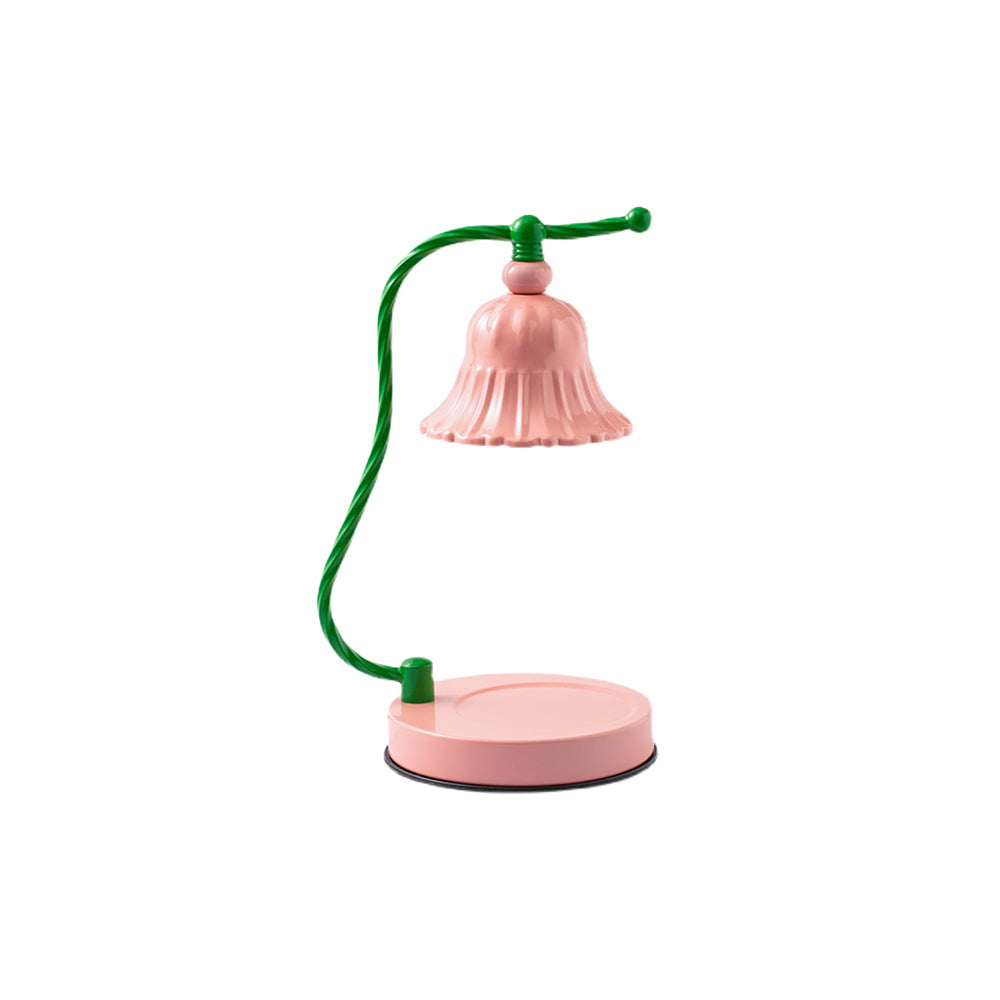 Mosrugs | BloomAura – Charming Pink Glass Table Lamp