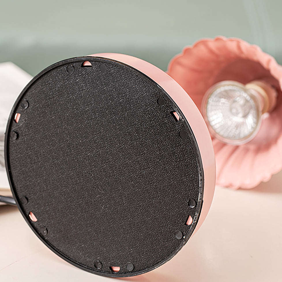 Mosrugs | BloomAura – Charming Pink Glass Table Lamp