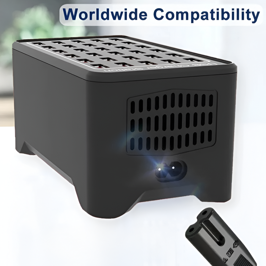 Mosrugs | PowerPort Pro – Universal Multi-USB Charging Station with 30 Ports (150W Output)