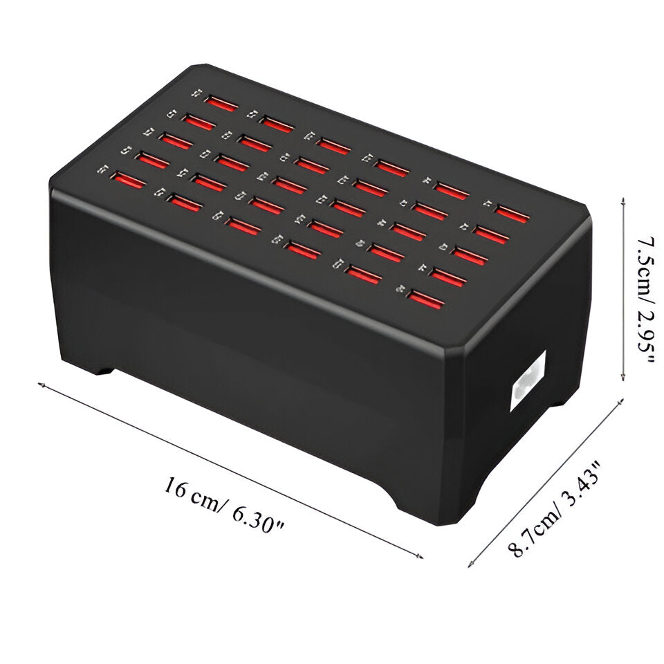 Mosrugs | PowerPort Pro – Universal Multi-USB Charging Station with 30 Ports (150W Output)