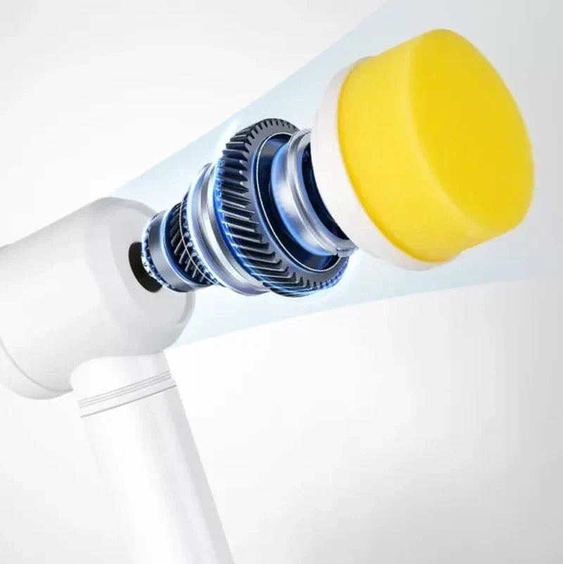 Mosrugs | PowerScrub | Compact Cordless Electric Scrubber with Brush Attachments