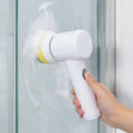 Mosrugs | PowerScrub | Compact Cordless Electric Scrubber with Brush Attachments
